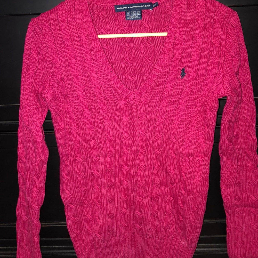 Ralph Lauren sport chunky sweater red/pink